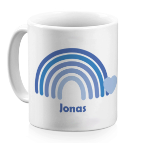 Personalisierte Regenbogen-Tasse
