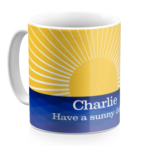 Personalisierte Tasse Sunset
