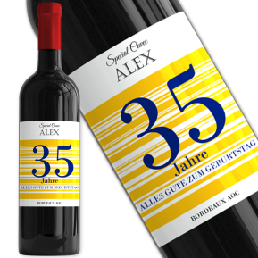 Weinflasche Geburtstag mit Name Weinflasche Geburtstag mit Name