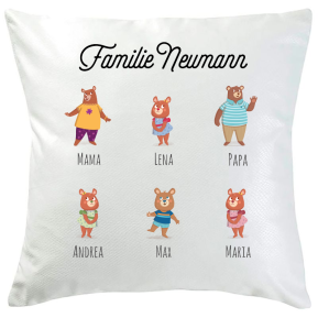 Personalisiertes Kissen Brenfamilie