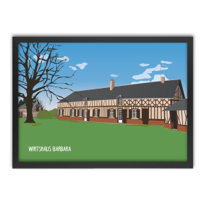 Personalisierte Illustration Haus nach Fotovorlage