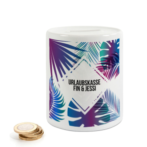 Personalisierte Keramik-Spardose Summertime