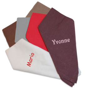 Tisch-Serviette mit individueller Bestickung