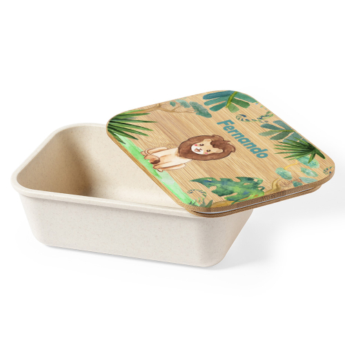 Brotdose mit Savannenmotiv  personalisierbar