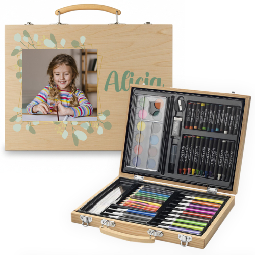 Personalisierter Zeichenkoffer mit Foto und Namen