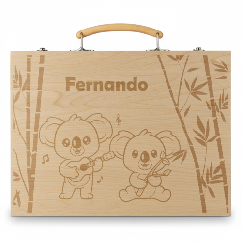 Personalisierter Zeichenkoffer Koala