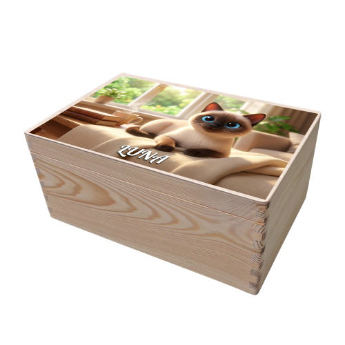 Aufbewahrungsbox mit Portr&auml;t im Stil eines 3D-Animationsfilms