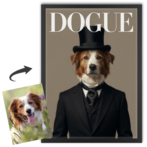 DOGUE-Magazincover aus einem Foto DOGUE-Magazincover aus einem Foto