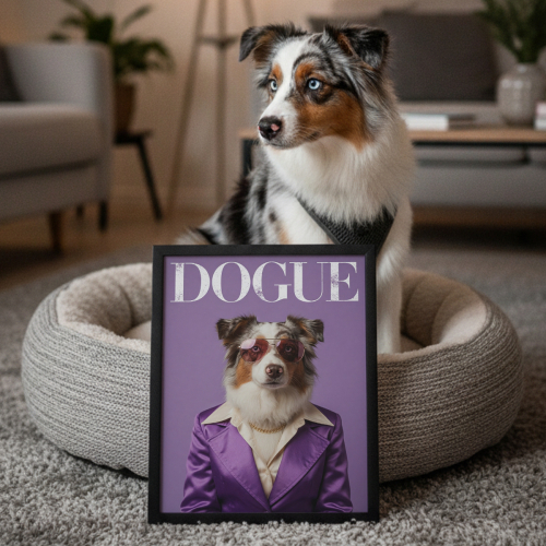 DOGUE-Magazincover aus einem Foto DOGUE-Magazincover aus einem Foto
