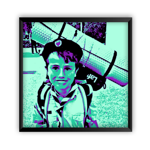 Gerahmtes Pop-Art-Poster