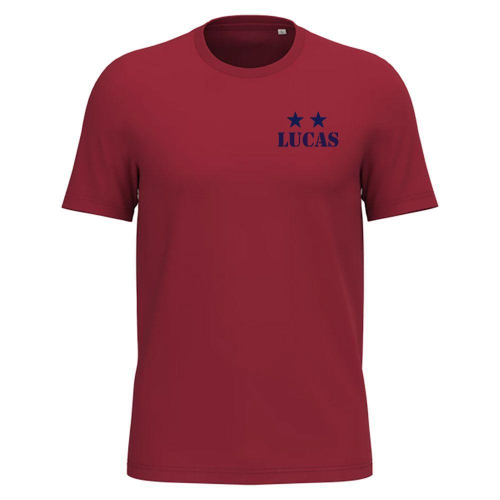 Herren-T-Shirt 2 Sterne 100 % Bio-Baumwolle