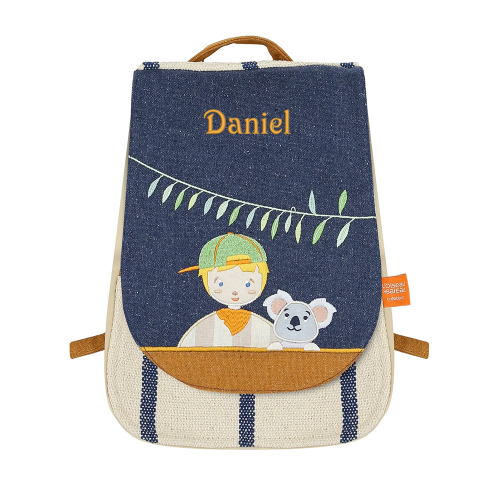 Personalisierter Rucksack mit Kind und Koala