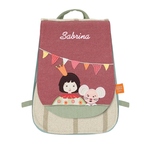 Personalisierter Rucksack mit Kind und Maus