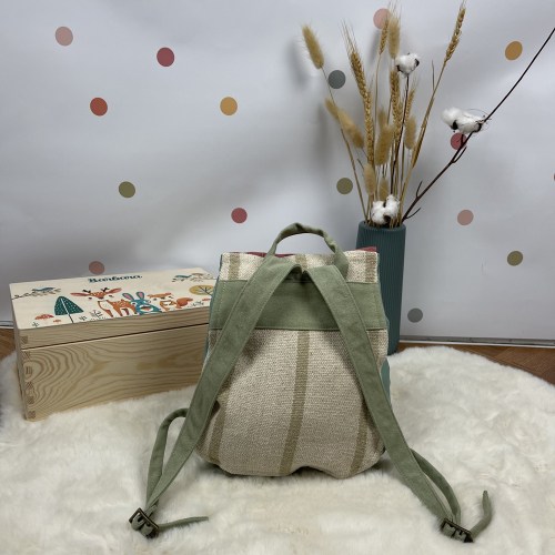 Personalisierter Rucksack mit Kind und Maus
