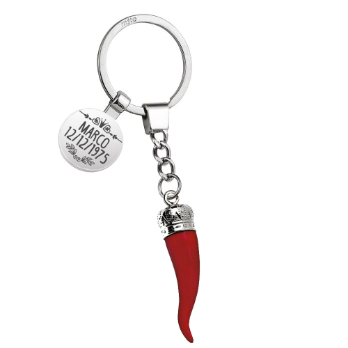 Personalisierter Schlüsselanhänger mit Chili
