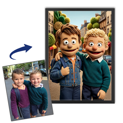 Puppenportr&auml;t aus einem Foto