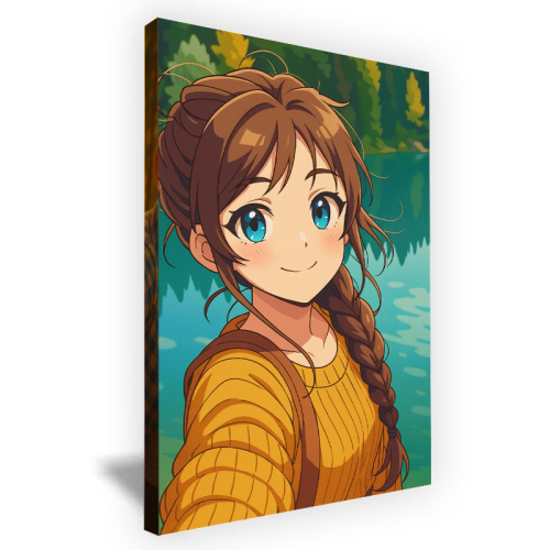 Manga-Stil-Porträt nach einem Foto