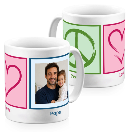 Tasse Peace & Love Foto Tasse Peace & Love Foto