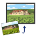 Porträt eines Hauses im Flat-Design nach einem Foto