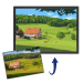 Porträt eines Hauses im Flat-Design nach einem Foto