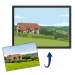 Porträt eines Hauses im Flat-Design nach einem Foto