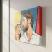 Pop-Art-Comics-Porträt nach einem Foto
