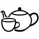 Teekanne und Tasse