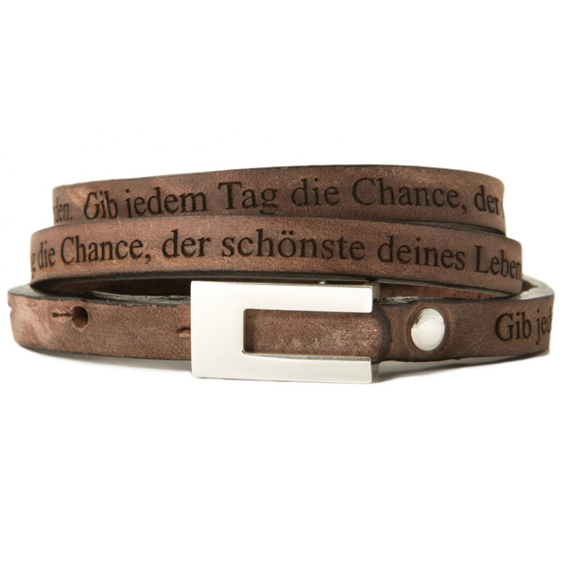 Lederarmband Mit Gravur 9362 Armbander Leder Geschenkegarten