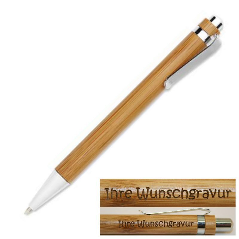 50 Stück Bambus-Kugelschreiber – 1,0 Mm Mine, Umweltfreundlich, Für Büro, Schule & Als Geschenk
