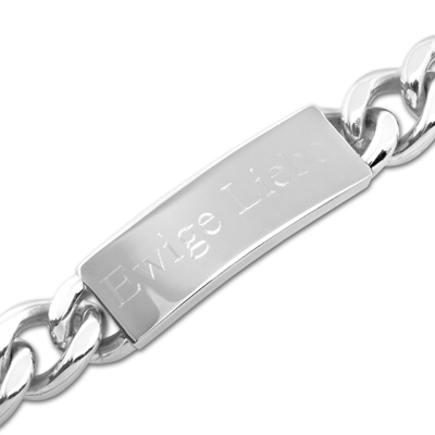 Edelstahlarmband mit Gravur - 8084 Edelstahlarmband mit Gravur - 8084