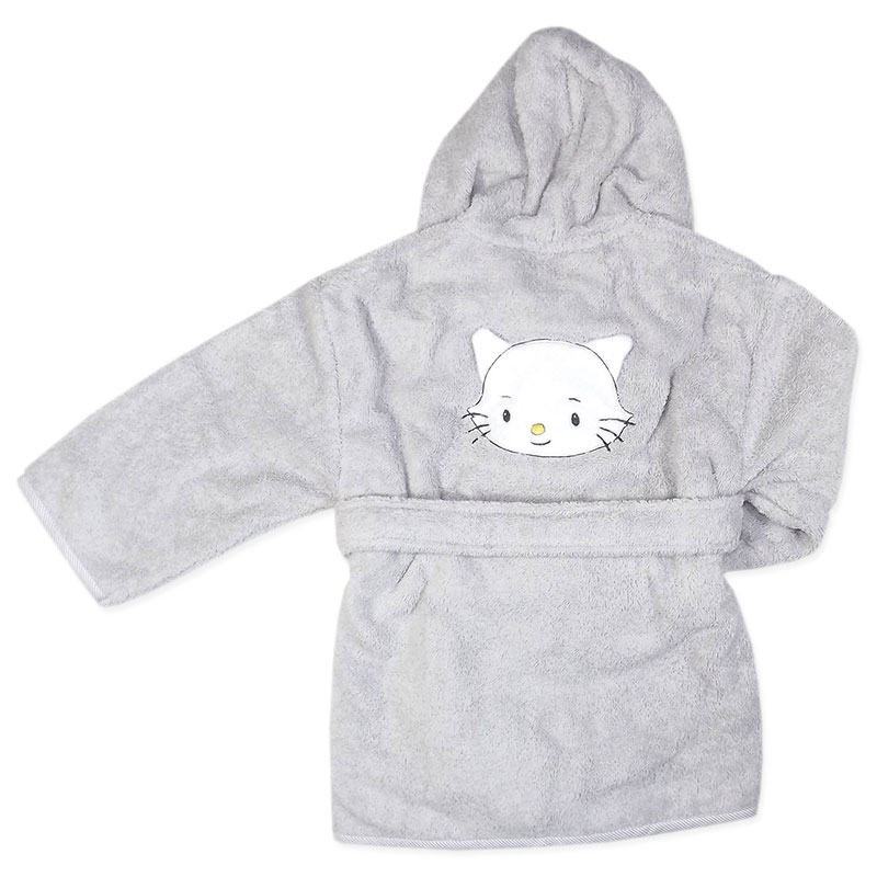 bademantel damen mit katzenmotiv