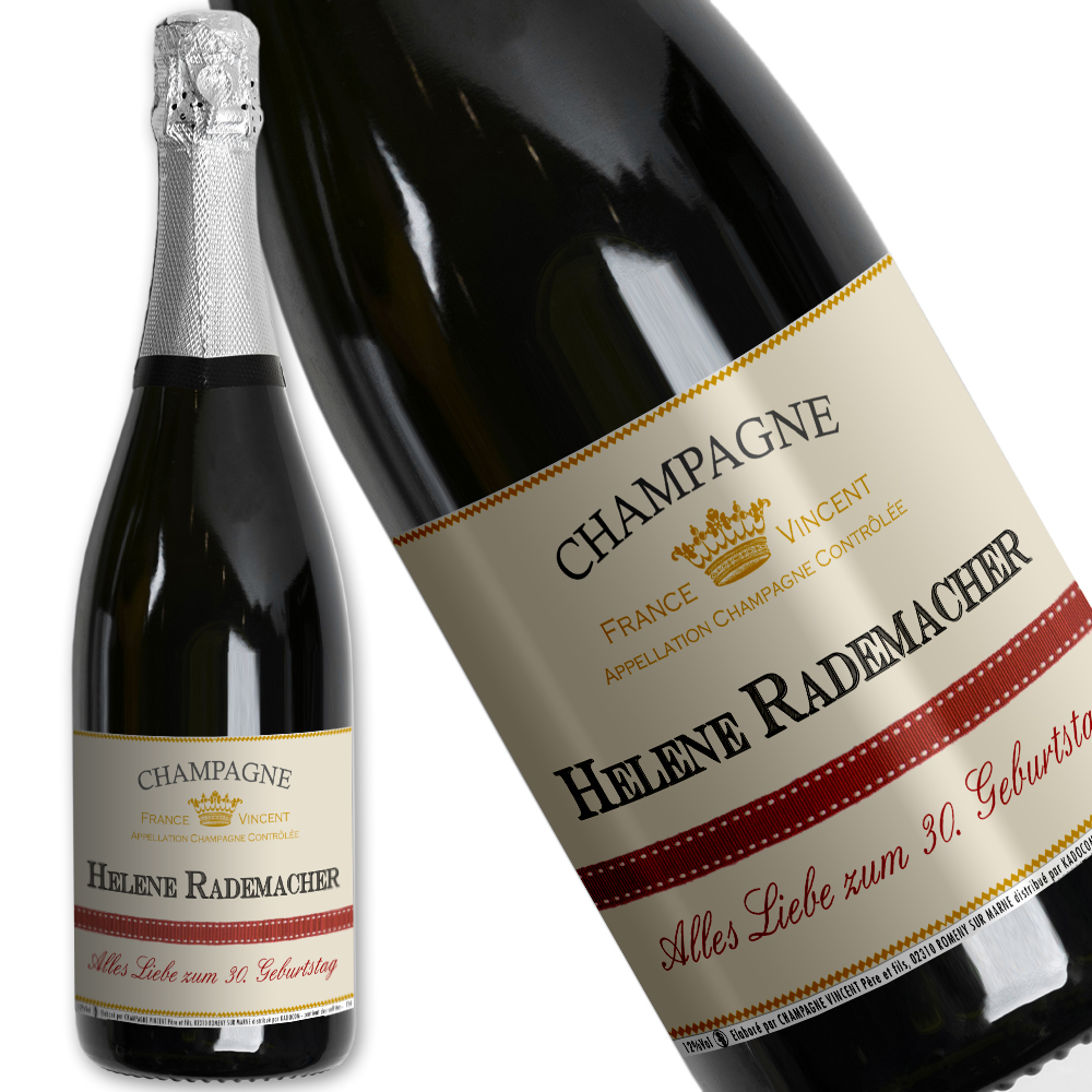 Personalisierte Champagner-Flasche Personalisierte Champagner-Flasche