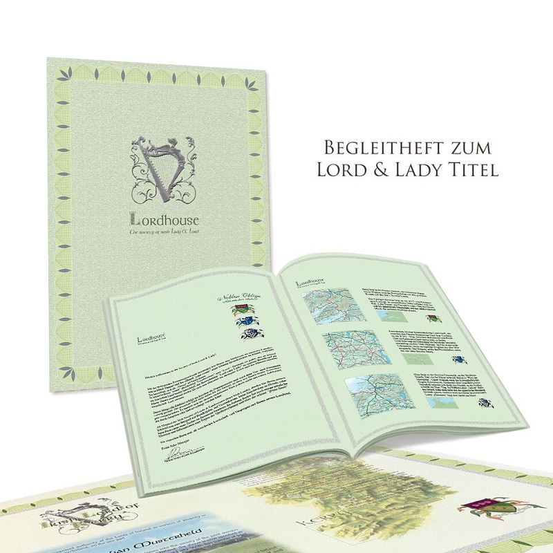 Personalisierter Irish Lord Titel Symbolische Geschenke