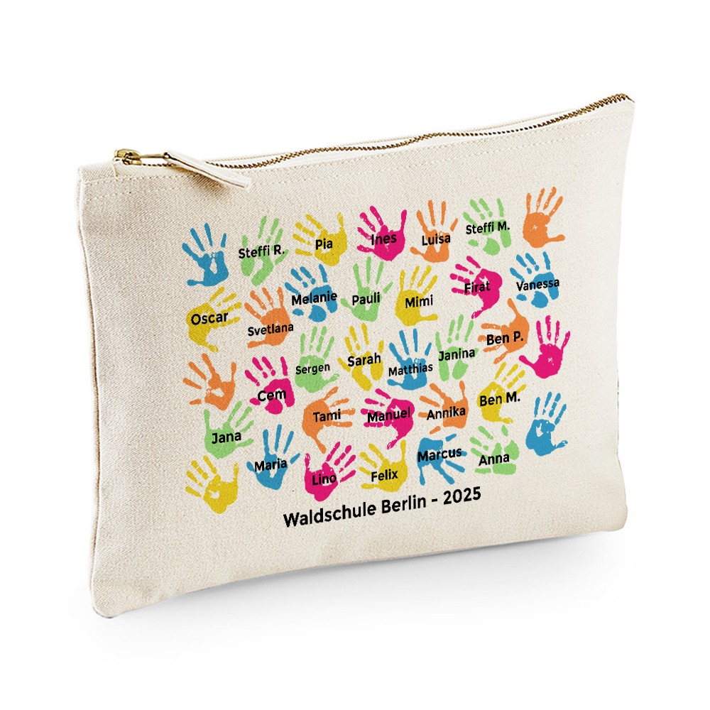 Multifunktionsmappe Bunte Handabdr�cke zum Schuljahresende