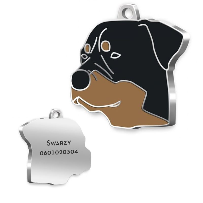 Gravierte Hundemarke Rottweiler Gravierte Accessoires für Haustiere