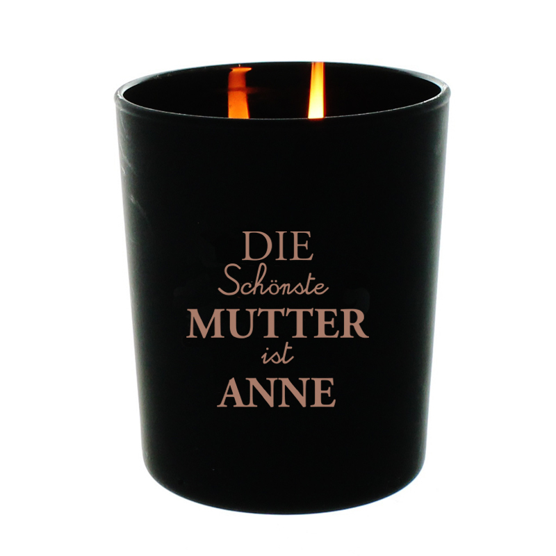 Personalisierte Kerze für Mama, ein persönliches Geschenk als Unikat
