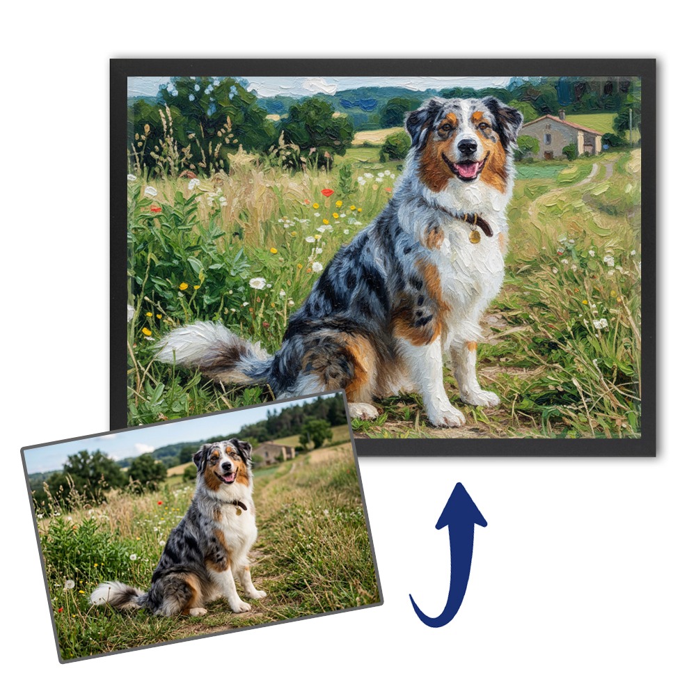Portr�t im Stil eines Olgem�ldes nach Fotovorlage