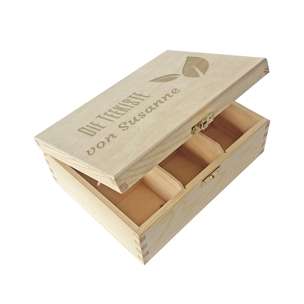 Personalisierte Teekiste mit 6 F�chern