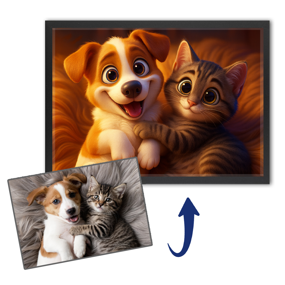 Tierportr�t im Stil eines 3D-Animationsfilms