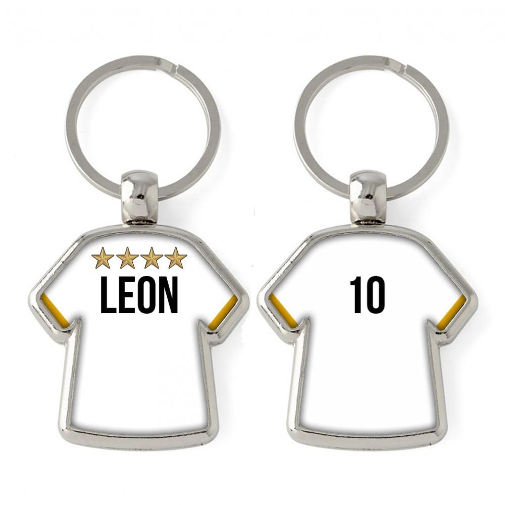 Minifan Personalisierter Trikot Schlüsselanhänger - Mit Name, Nummer & Logo, Made In Germany