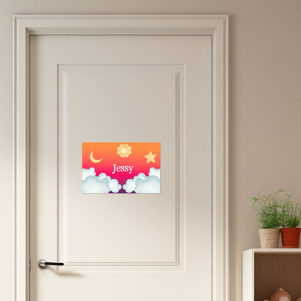 Personalisiertes Türschild Mit Namen, Kratzfestes Aluminium Mit