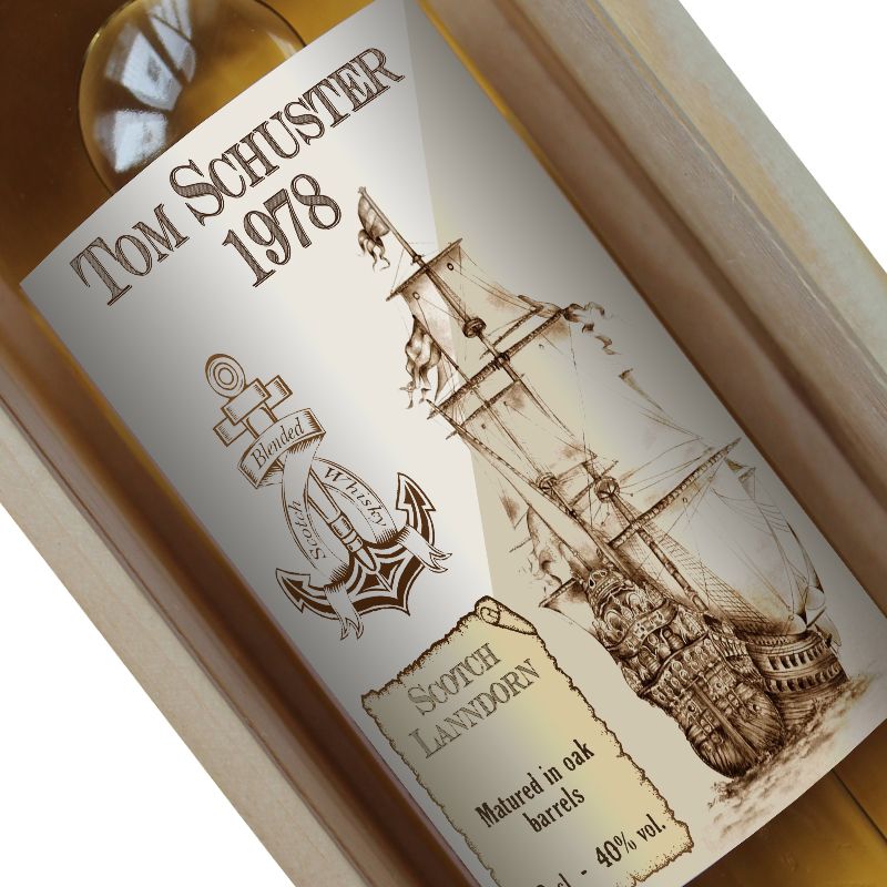 Personalisierte Whisky-Flasche Old Navy Personalisierte Whisky-Flasche Old Navy